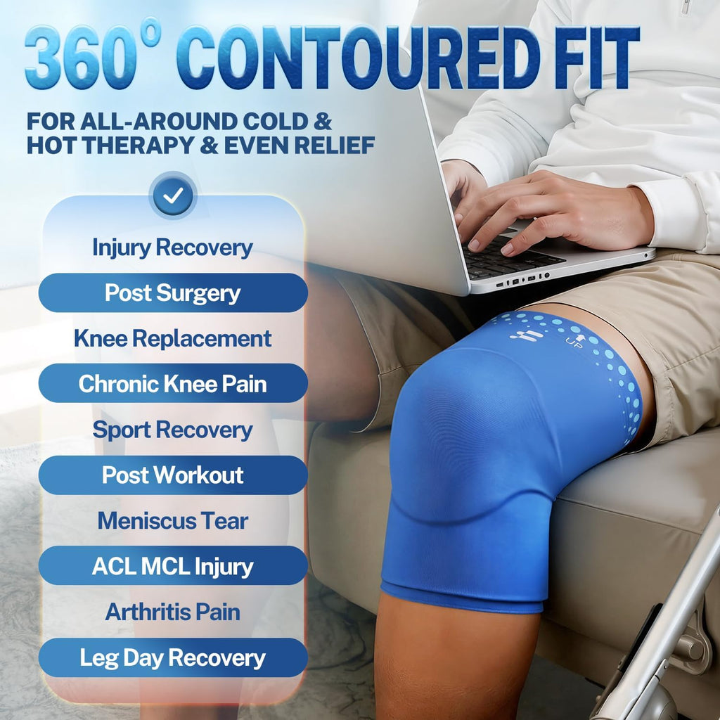 Knee Ice Pack Wrap Sleeve
